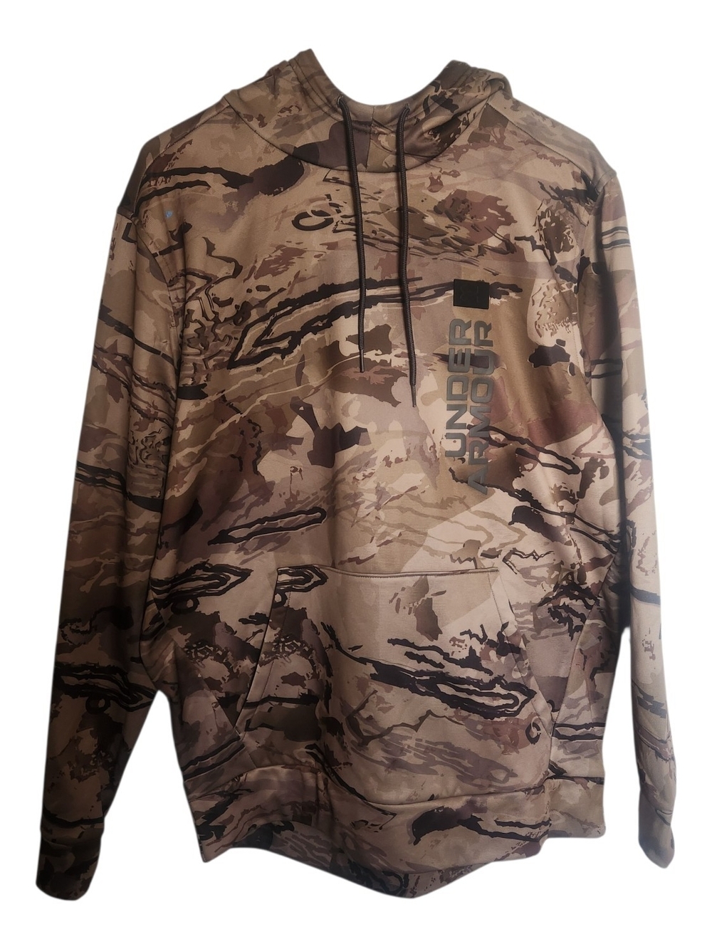 Under Armour Men’s Brown Camo Hoodie Size Large
